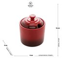 Ver imagem 3 de Açucareiro Cerâmica 9x10cm Retrô Vermelho - Wolff