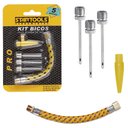 Ver imagem 2 de Kit com 4 Bicos e Mangueira para Encher Piscinas Boias e Bolas de Futebol Vôlei Basquete