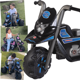 Moto Triciclo Eletrico Infantil Biemme Fox Dark Azul 6v - 3