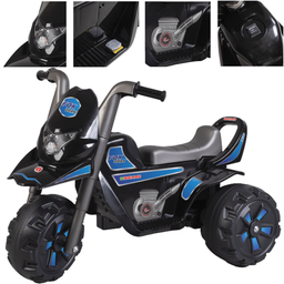 Moto Triciclo Eletrico Infantil Biemme Fox Dark Azul 6v - 2