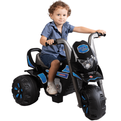 Moto Triciclo Eletrico Infantil Biemme Fox Dark Azul 6v