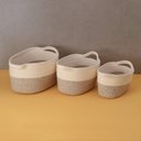 Ver imagem 5 de Kit Cestos duo cordas com alças 3pcs - Oikos