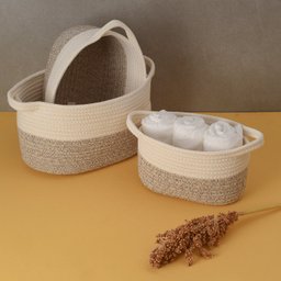 Kit Cestos duo cordas com alças 3pcs - Oikos - 8