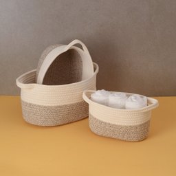 Kit Cestos duo cordas com alças 3pcs - Oikos - 7