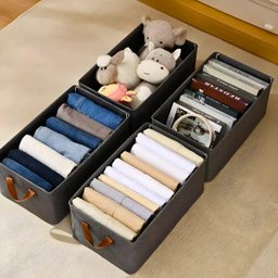 Cesto Caixa Organizadora Dobrável para Guarda-roupa Armários - 6