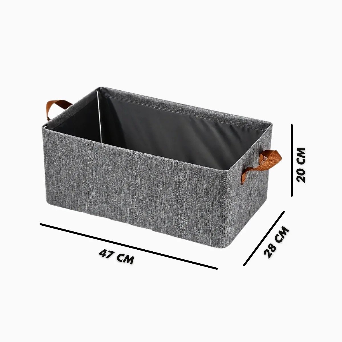 Cesto Caixa Organizadora Dobrável para Guarda-roupa Armários - 9