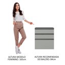 Ver imagem 4 de Balcão de Cozinha 60cm 3 Gavetas Suspenso Nice Madesa