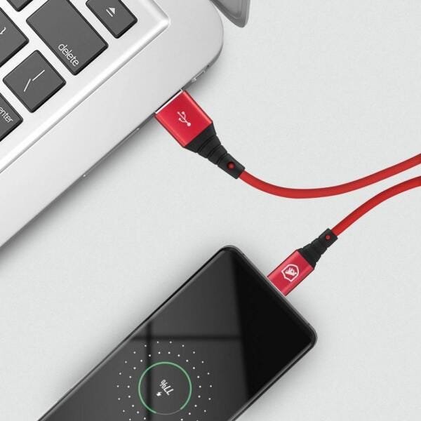 Cabo Tech Proof Vermelho Micro USB V8 (1,2m) - Gorila Shield - 7
