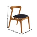 Ver imagem 2 de Conjunto com 2 Cadeiras em Madeira Celeste