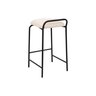 Banqueta Industrial Linx Média com Assento Estofado:linho Off White - 2