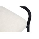 Ver imagem 5 de Banqueta Industrial Linx Média com Assento Estofado:linho Off White