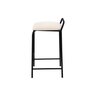 Banqueta Industrial Linx Média com Assento Estofado:linho Off White - 4