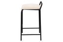 Ver imagem 4 de Banqueta Industrial Linx Média com Assento Estofado:linho Off White