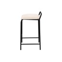 Ver imagem 4 de Banqueta Industrial Linx Média com Assento Estofado:linho Off White