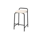 Ver imagem 1 de Banqueta Industrial Linx Média com Assento Estofado:linho Off White