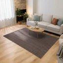 Ver imagem 1 de Tapete Sala Quarto Lavavel Luxo Antiderrapante 140x200 Marrom Cipó