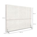 Ver imagem 3 de Cabeceira Refinada Cama Box Casal King 195 Cm Estofada Revestida em Bouclé Elegante