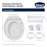 Assento Sanitario Pp Universal Basic Branco Soft Close Smart Depot - 8