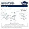 Assento Sanitario Pp Universal Basic Branco Soft Close Smart Depot - 7