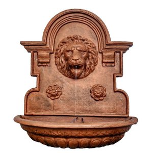 CHAFARIZ DE PAREDE CARA DE LEÃO FERRO FUNDIDO PRONTO ARTES
