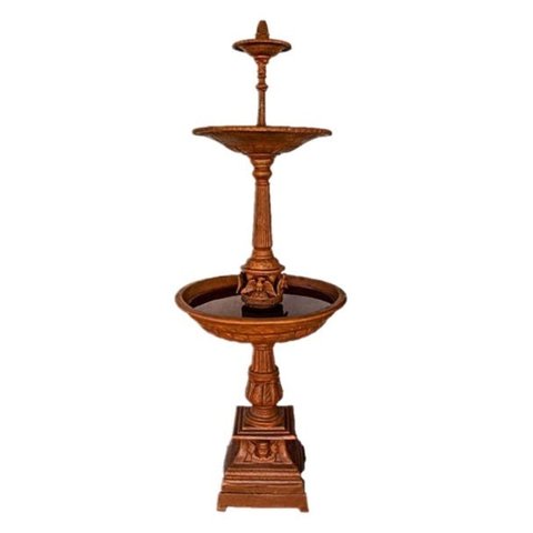 CHAFARIZ 3 QUEDAS 2M 30CM BASE ANJO FERRO FUNDIDO PRONTO ARTES