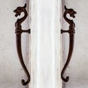 Ver imagem 1 de Puxador de Porta Cavalo Marinho Ferro Fundido 2 Unidades Pronto Artes