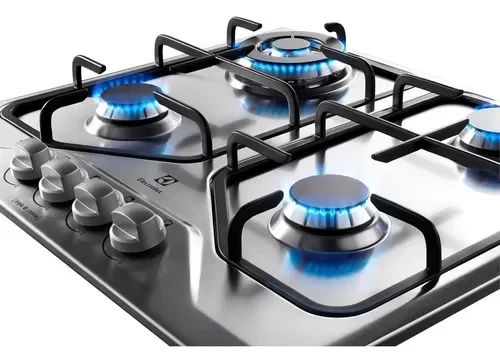 Cooktop 4 Bocas À Gás Electrolux Gt60x Bivolt Inox - 3