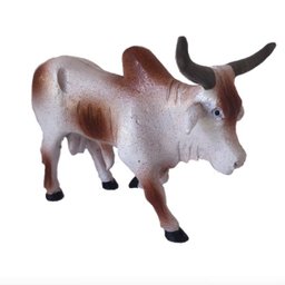Touro Boi De Resina Para Decoração Artesanato Par - 7