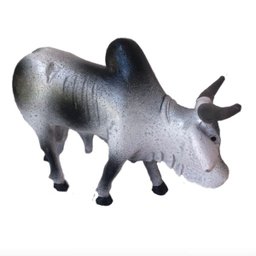 Touro Boi De Resina Para Decoração Artesanato Par - 6