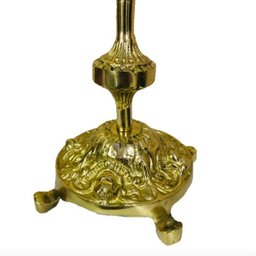 Ostensório Bronze Dourado Peça Sacra Eucarística Hóstia - 5