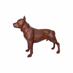 CACHORRO PITBULL 01UN FERRO FUNDIDO DECORAÇÃO PRONTO ARTES - 3