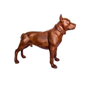 CACHORRO PITBULL 01UN FERRO FUNDIDO DECORAÇÃO PRONTO ARTES