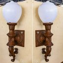 Ver imagem 1 de Tocheiro Izette 02Un Ferro Fundido C/Globo Pronto Artes