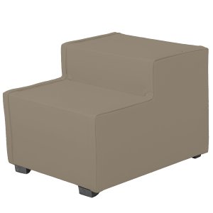 Escada Estofada 2 Degraus para Cachorro Gato e Maca de Estetica Suede