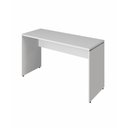 Ver imagem 3 de Mesa Escrivaninha Escritório 110cm X 70cm Pés Painel F5 Cor:cinza