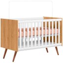 Ver imagem 3 de Berço Infantil Mini Cama Mdp/mdf Magia Freijó/branco Acetinado