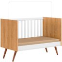 Ver imagem 4 de Berço Infantil Mini Cama Mdp/mdf Magia Freijó/branco Acetinado