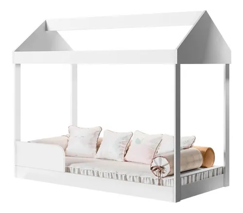 Cama Infantil Montessoriana Crystal Baby em MDF - LV:BRANCO - 3