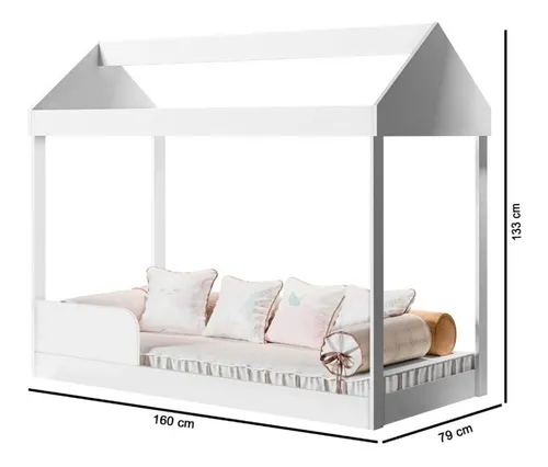 Cama Infantil Montessoriana Crystal Baby em MDF - LV:BRANCO - 2