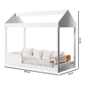 Cama Infantil Montessoriana Crystal Baby em MDF - LV:BRANCO - 2