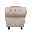 Ver imagem 2 de Recamier com Baú Grécia Namoradeira Calçadeira Suede Bege