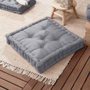 Ver imagem 1 de Almofada Futton Turco com Botão Veludo 55x55cm Cinza