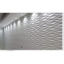 Forma 3d Gesso Molde Ondas 39x39cm Abs Molde Para Gesso/cimento 3d - 3