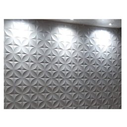 Forma 3D Molde Gesso 3D Floral Petala 39x39cm Abs 1,5mm - 4