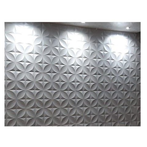 Forma 3D Molde Gesso 3D Floral Petala 39x39cm Abs 1,5mm