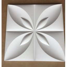 Forma 3d Gesso Flor Do Oriente 34x34cm Abs 1,5 Gesso/cimento 3d - 3