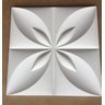 Forma 3d Gesso Flor Do Oriente 34x34cm Abs 1,5 Gesso/cimento 3d - 3