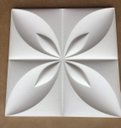 Ver imagem 3 de Forma 3d Gesso Flor Do Oriente 34x34cm Abs 1,5 Gesso/cimento 3d