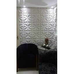 Forma 3d Gesso Flor Do Oriente 34x34cm Abs 1,5 Gesso/cimento 3d - 4