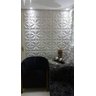 Forma 3d Gesso Flor Do Oriente 34x34cm Abs 1,5 Gesso/cimento 3d - 4